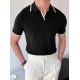 Men' S Long Sleeve Collared Knitted Blouse, 23521 Men' S Long Sleeve Collared Knitted Blouse, 23521