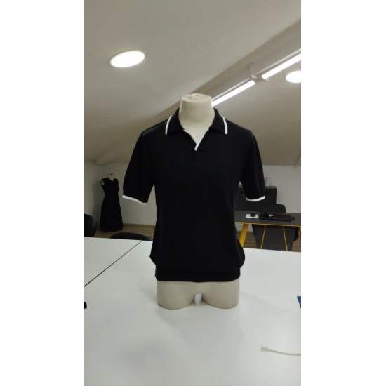 Men' S Long Sleeve Collared Knitted Blouse, 23521 Men' S Long Sleeve Collared Knitted Blouse, 23521