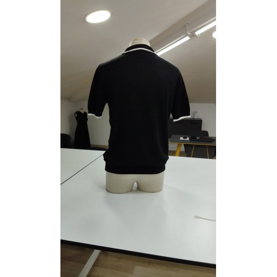 Men' S Long Sleeve Collared Knitted Blouse, 23521 Men' S Long Sleeve Collared Knitted Blouse, 23521