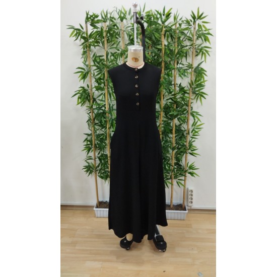Women' S Short Sleeve Front Buttoned Long Ruffled Jumpsuit With Wide Hem Pockets, 23540 Women' S Short Sleeve Front Buttoned Long Ruffled Jumpsuit With Wide Hem Pockets, 23540