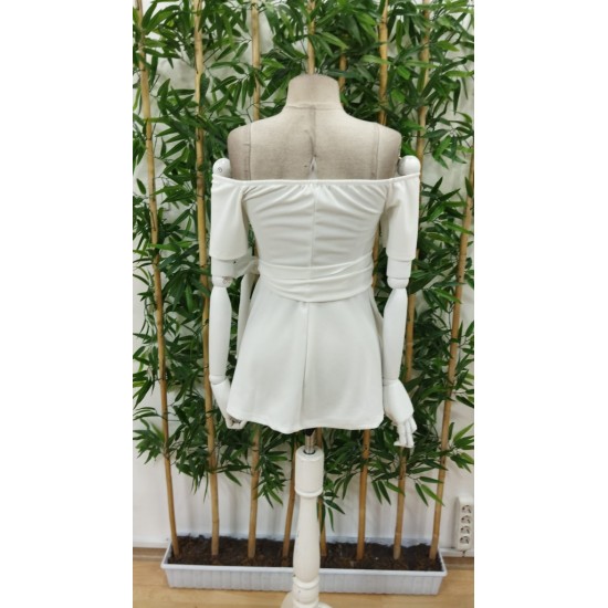 Kadın Kısa Kollu Madonna Yaka Yandan Bağlamalı Ithal Krep Bluz , 23669 Kadın Kısa Kollu Madonna Yaka Yandan Bağlamalı Ithal Krep Bluz , 23669