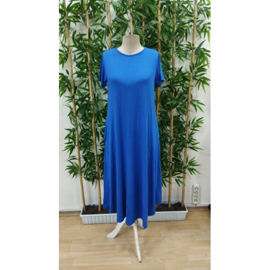 Women' S Short Sleeve Crew Neck Pocket Loose Viscose Dress , 23939 Women' S Short Sleeve Crew Neck Pocket Loose Viscose Dress , 23939