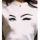Kadın Kısa Kollu Bisiklet Yaka Göz Baskılı Süprem T-shirt , 24007 Kadın Kısa Kollu Bisiklet Yaka Göz Baskılı Süprem T-shirt , 24007
