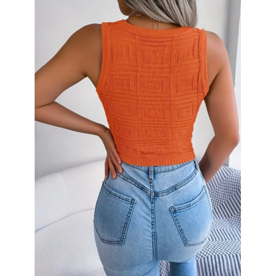 Kadın Askılı Bisiklet Yaka Güpüs Dekolteli Triko Crop Bluz, 24316 Kadın Askılı Bisiklet Yaka Güpüs Dekolteli Triko Crop Bluz, 24316