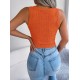 Kadın Askılı Bisiklet Yaka Güpüs Dekolteli Triko Crop Bluz, 24316 Kadın Askılı Bisiklet Yaka Güpüs Dekolteli Triko Crop Bluz, 24316