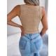 Kadın Askılı Bisiklet Yaka Güpüs Dekolteli Triko Crop Bluz, 24315 Kadın Askılı Bisiklet Yaka Güpüs Dekolteli Triko Crop Bluz, 24315