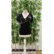 Women' S Short Sleeve Floral Embroidery V-neck Viscose Blouse , 24340 Women' S Short Sleeve Floral Embroidery V-neck Viscose Blouse , 24340