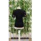 Women' S Short Sleeve Floral Embroidery V-neck Viscose Blouse , 24340 Women' S Short Sleeve Floral Embroidery V-neck Viscose Blouse , 24340