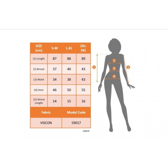 Kadın Kısa Kollu Derin Büzgülü V Yakalı Viskon Elbise , 24415 Kadın Kısa Kollu Derin Büzgülü V Yakalı Viskon Elbise , 24415