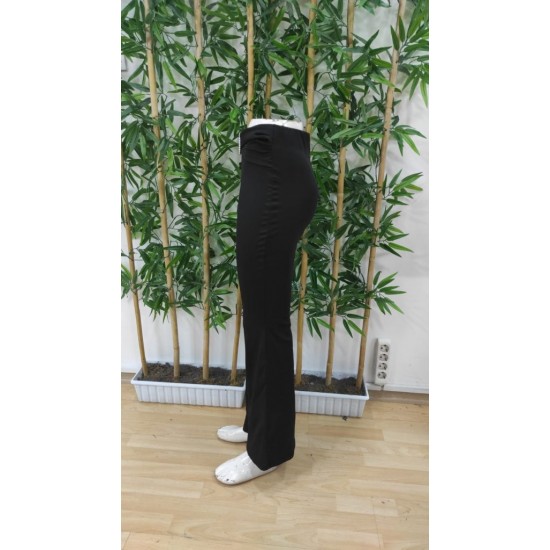 Kadın Yüksek Bel Tokalı Ispanyol Paçalı Dalgıç Pantolon , 24464