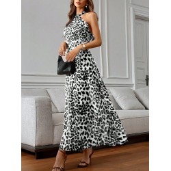 Kadın Omuzlardan Açık Boyundan çapraz Bağlama Detaylı Süprem Elbise , 24460