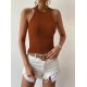 Kadın Kolsuz Halter Yaka Mini Baklava Desenli Triko Bluz, 24553 Kadın Kolsuz Halter Yaka Mini Baklava Desenli Triko Bluz, 24553
