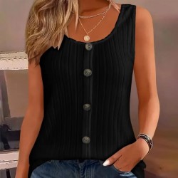 Kadın Askılı Yuvarlak Yaka önden Düğmeli Kalın Fitilli Kaşkorse Bluz, 24811