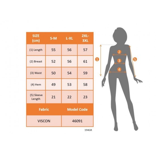 Kadın Kısa Kollu V Yakalı Viskon Bluz, 24841