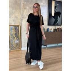 Kadın Kısa Kollu Bisiklet Yaka Yandan Bağlamalı Viskon Iki Iplik Elbise, 24937 Kadın Kısa Kollu Bisiklet Yaka Yandan Bağlamalı Viskon Iki Iplik Elbise, 24937