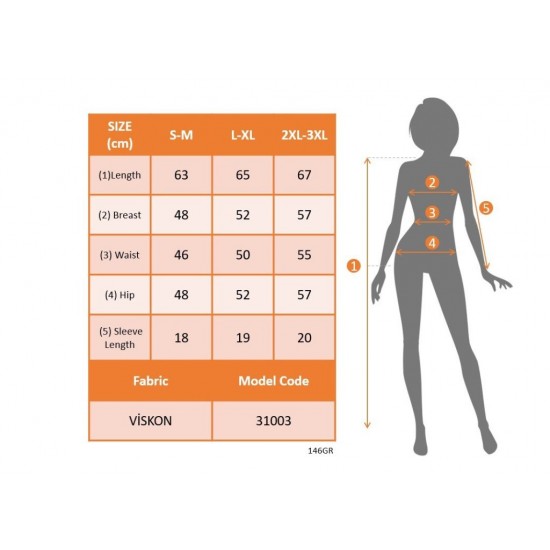 Kadın Kısa Kollu V Yakalı Viskon Bluz, 24953 Kadın Kısa Kollu V Yakalı Viskon Bluz, 24953