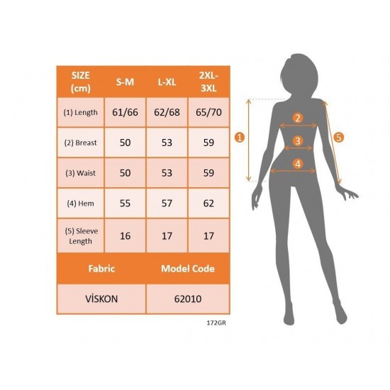 Kadın Kısa Kollu V Yakalı çift Renkli Viskon Bluz, 25187 Kadın Kısa Kollu V Yakalı çift Renkli Viskon Bluz, 25187