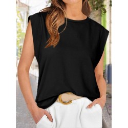 Kadın Kısa Kollu Bisiklet Yaka Viskon Bluz , 25173