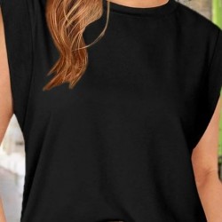 Kadın Kısa Kollu Bisiklet Yaka Viskon Bluz , 25173