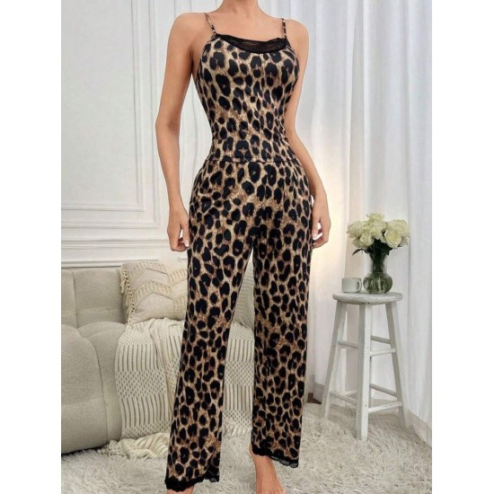 Kadın Ip Askılı Yakası Dantelli Bluz Ve Pijama Sandy Ikili Takım , 25259 Kadın Ip Askılı Yakası Dantelli Bluz Ve Pijama Sandy Ikili Takım , 25259