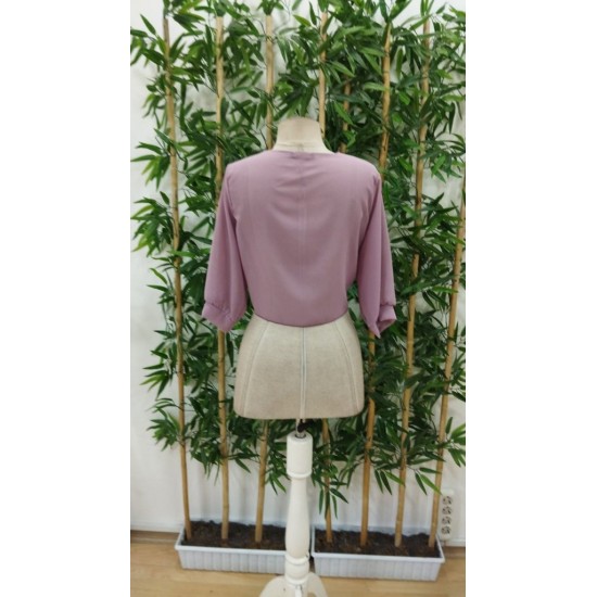 Kadın Fakir Kollu önden Bağlamalı Kısa şifon Bolero Ceket, 25359 Kadın Fakir Kollu önden Bağlamalı Kısa şifon Bolero Ceket, 25359