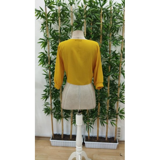 Kadın Fakir Kollu önden Bağlamalı Kısa şifon Bolero Ceket, 25358 Kadın Fakir Kollu önden Bağlamalı Kısa şifon Bolero Ceket, 25358