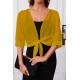 Kadın Fakir Kollu önden Bağlamalı Kısa şifon Bolero Ceket, 25358