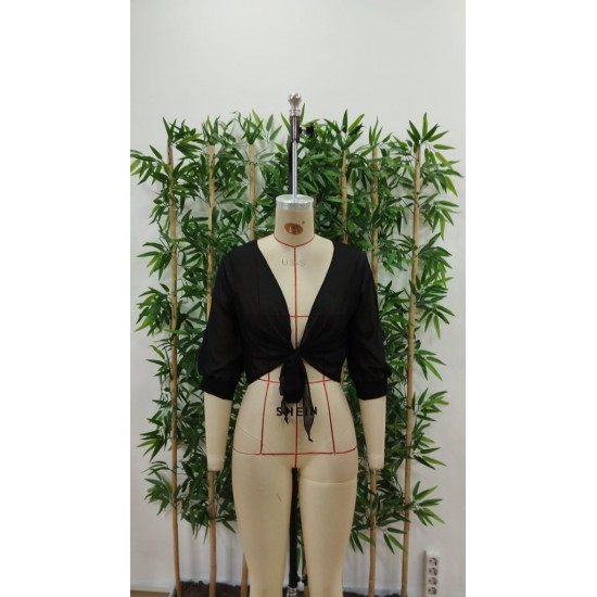 Kadın Truvakar Kol önden Bağlamalı Kısa şifon Bolero Ceket, 25354 Kadın Truvakar Kol önden Bağlamalı Kısa şifon Bolero Ceket, 25354