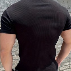Erkek Kısa Kollu Bisiklet Yaka Burgu Bluz, 25372 Erkek Kısa Kollu Bisiklet Yaka Burgu Bluz, 25372