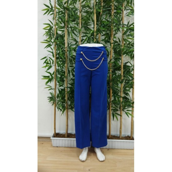 Kadın Beli Zincir Detay Ithal Krep Pantolon , 25477 Kadın Beli Zincir Detay Ithal Krep Pantolon , 25477