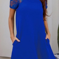 Kol Dantel Viskon Elbise, 5831