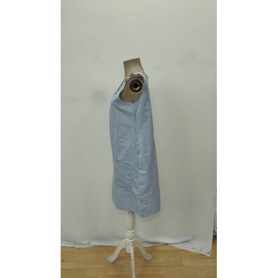 Kadın Askılı Düğme Detaylı Bisiklet Yaka Cep Detaylı çizgili Poplin Mini Elbise , 25718 Kadın Askılı Düğme Detaylı Bisiklet Yaka Cep Detaylı çizgili Poplin Mini Elbise , 25718