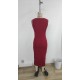Kadın Sıfır Kol Sıfır Yaka Drape Detaylı Midi Janjan Krep Elbise , 25751 Kadın Sıfır Kol Sıfır Yaka Drape Detaylı Midi Janjan Krep Elbise , 25751