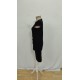 Kadın Kısa Kollu Kalp Yaka Drape Detay Ithal Krep Elbise , 25854 Kadın Kısa Kollu Kalp Yaka Drape Detay Ithal Krep Elbise , 25854