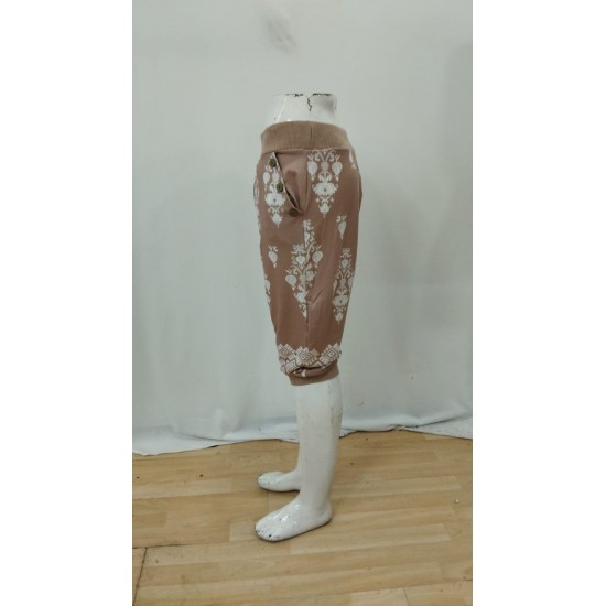 Kadın Beli Lastikli Etnik Desenli Kapri Süprem Pantolon, 25967 Kadın Beli Lastikli Etnik Desenli Kapri Süprem Pantolon, 25967