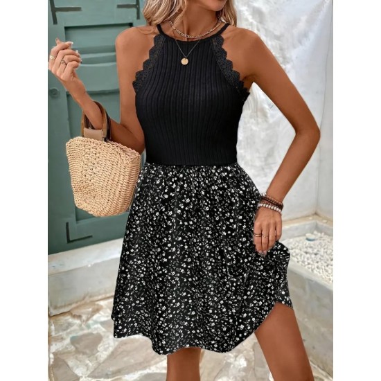 Kadın Omuzlardan Açık Reglan Kol Detaylı üst Fırfırlı Kaşkorse Alt Süprem Elbise , 26107