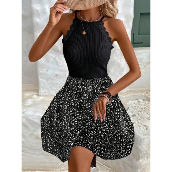 Kadın Omuzlardan Açık Reglan Kol Detaylı üst Fırfırlı Kaşkorse Alt Süprem Elbise , 26107