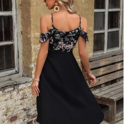 Kadın Askılı Omuzlardan Açık üst Süprem Alt Ithal Krep Elbise , 26262 Kadın Askılı Omuzlardan Açık üst Süprem Alt Ithal Krep Elbise , 26262