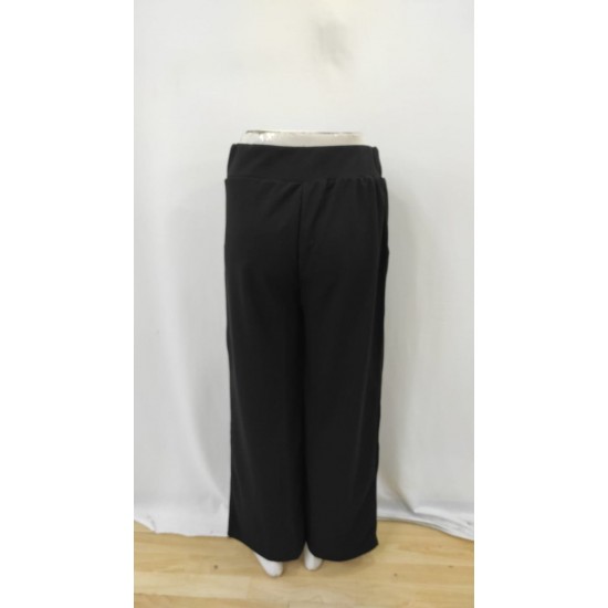 Kadın Beli Lastikli Düğmeli Ithal Krep Pantolon , 26353 Kadın Beli Lastikli Düğmeli Ithal Krep Pantolon , 26353