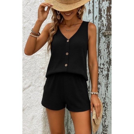 Kadın Askılı Kolsuz V Yakalı önden Düğmeli Bürümcük Bluz Ve Short Ikili Takım , 26381 Kadın Askılı Kolsuz V Yakalı önden Düğmeli Bürümcük Bluz Ve Short Ikili Takım , 26381