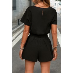 Kadın Kısa Kollu Yuvarlak Yakalı Ithal Keten Bluz Ve Short Ikili Takım , 26514 Kadın Kısa Kollu Yuvarlak Yakalı Ithal Keten Bluz Ve Short Ikili Takım , 26514