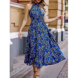 Kadın Omuzlardan Açık Daire Yaka Desenli Maxi Süprem Elbise , 26589 Kadın Omuzlardan Açık Daire Yaka Desenli Maxi Süprem Elbise , 26589