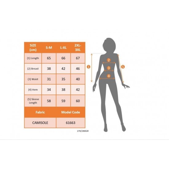 Kadın Uzun Kollu önden Fermuar Ve Cepli Kaşkorse Bluz , 26640