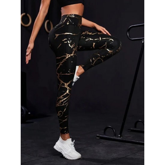 Kadın Yüksek Bel Desenli Spor Tayt, 26646 Kadın Yüksek Bel Desenli Spor Tayt, 26646