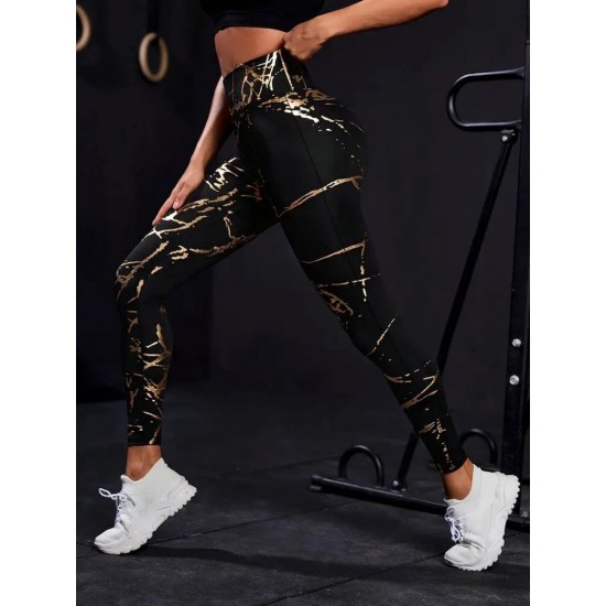 Kadın Yüksek Bel Desenli Spor Tayt, 26646 Kadın Yüksek Bel Desenli Spor Tayt, 26646