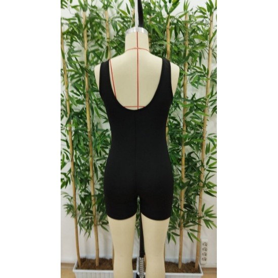 Kadın Kare Yaka Sırt Dekolte Detay Dalgıç Bodycon Mini Tulum, 26670 Kadın Kare Yaka Sırt Dekolte Detay Dalgıç Bodycon Mini Tulum, 26670