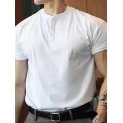 Erkek Kısa Kollu Hakim Yaka önü Düğmeli Viskon Bluz, 26882 Erkek Kısa Kollu Hakim Yaka önü Düğmeli Viskon Bluz, 26882