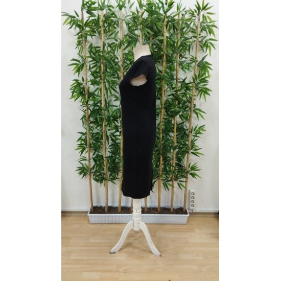 Kadın Kısa Kollu Kare Yaka Ithal Krep Elbise , 26963 Kadın Kısa Kollu Kare Yaka Ithal Krep Elbise , 26963