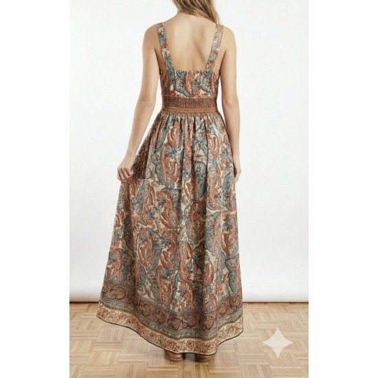 Kadın Askılı Derin Göğüs Detaylı Asimetrik Detaylı Süprem Elbise , 26998