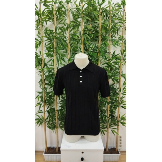 Erkek Kısa Kollu Polo Yakalı Düğmeli Triko Bluz, 27011 Erkek Kısa Kollu Polo Yakalı Düğmeli Triko Bluz, 27011